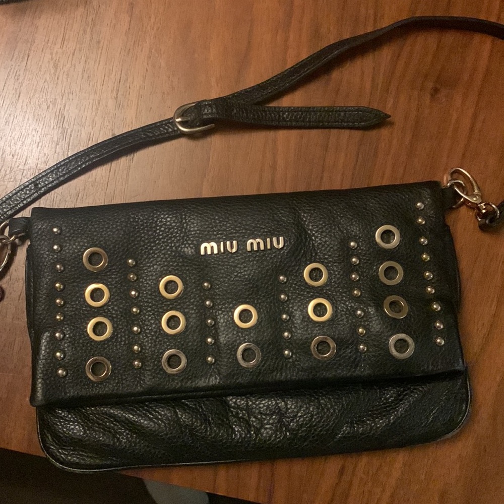 Miu Miu studded crossbody bag
